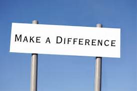 Sign Saying Make a Difference